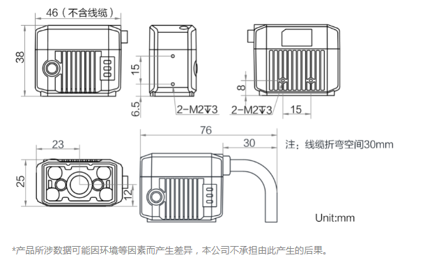 ?？礛V-IDB007X工業(yè)讀碼器160萬像素尺寸圖.png